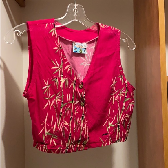 Vintage Cropped Vest/Top - Picture 1 of 7